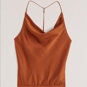 Satin Cowl Neck T Strap
Back Bodysuit